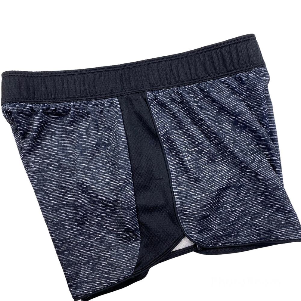 Reebok Training Shorts Cardio Running Heather Black Space Dyed Size Small - Picture 4 of 11
